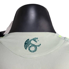 Camisa Seleção do México II 24/25 manga longa - Jogador Adidas Masculina - Branca com detalhes em verde