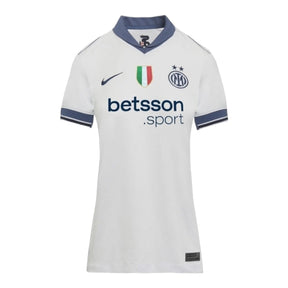 Camisa Inter de Milão II 24/25 - Torcedor Nike Feminina - Branca com detalhes em azul