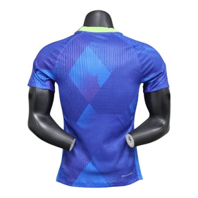 Camisa Seleção Brasileira II 25/26 - Jogador Nike Masculina - Azul com detalhes em verde