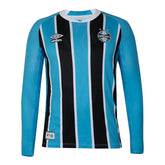 Camisa Grêmio I 25/26 manga longa - Torcedor Umbro Masculina - Azul e preta