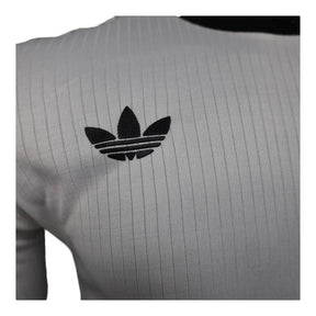 Camisa Seleção Alemanha Edição de Aniversário I 25/26 manga longa - Jogador Adidas Masculina - Branca com detalhes em preto