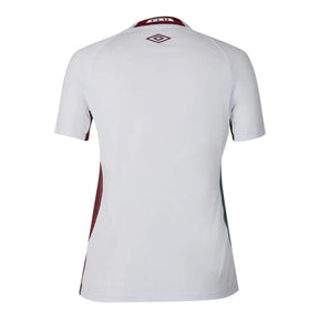 Camisa Fluminense II 25/26 - Torcedor Umbro Feminina - Branca com detalhes em verde e vermelho