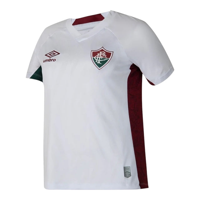 Camisa Fluminense II 25/26 - Torcedor Umbro Feminina - Branca com detalhes em verde e vermelho